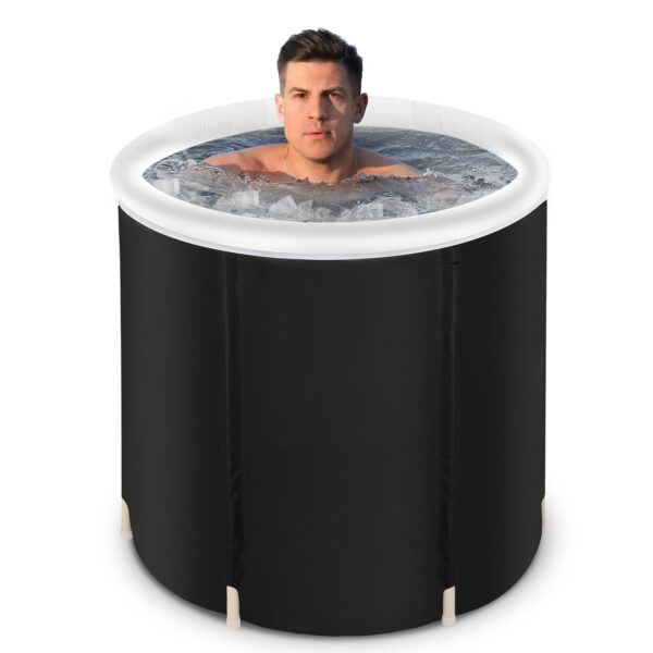 Recovery Ice Tub Foldable Bathtub Outdoor Portable Cold Water Therapy Tub Fitness Rehab Ice Tub For Athletes Long Lasting Insulated Ice Tub, Spa Soaking Bucket - Image 5