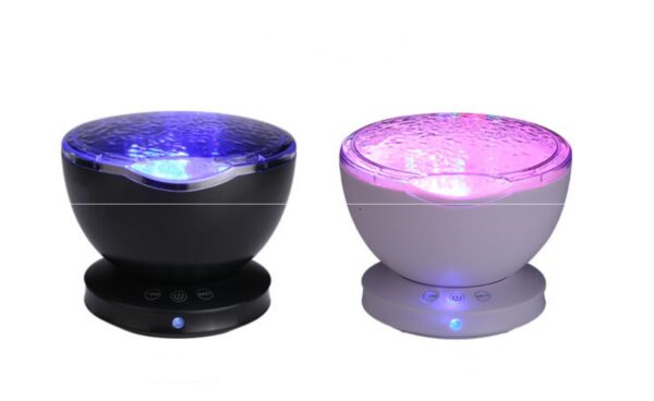 Ocean Wave Projector LED Night Light Remote Control TF Cards Music Player Speaker Aurora Projection - Image 4