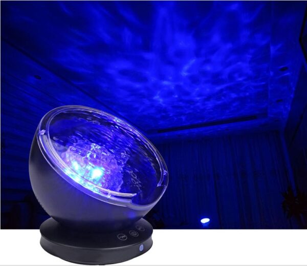 Ocean Wave Projector LED Night Light Remote Control TF Cards Music Player Speaker Aurora Projection - Image 10