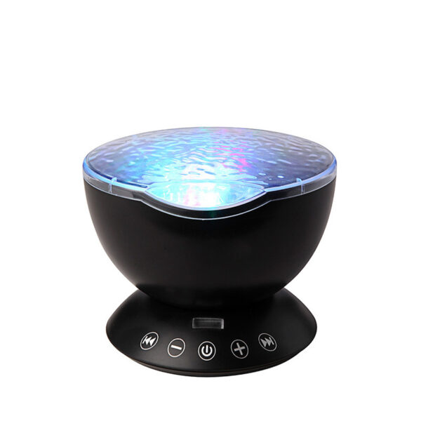 Ocean Wave Projector LED Night Light Remote Control TF Cards Music Player Speaker Aurora Projection - Image 8