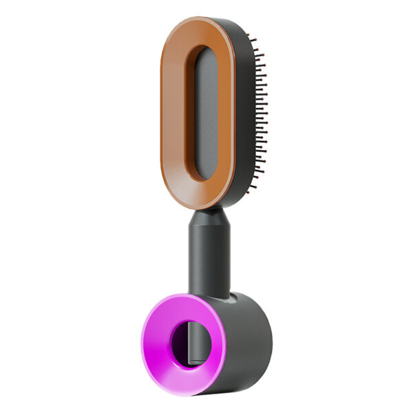 Self Cleaning Hair Brush For Women One-key Cleaning Hair Loss Airbag Massage Scalp Comb Anti-Static Hairbrush - Image 2