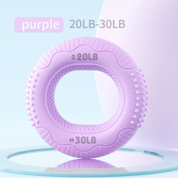 Silicone Adjustable Hand Grip Arm Strength Exercise Gripping Ring Fitness Gym Finger Forearm Trainer Carpal Expander Hand Grip Strengthener Silicone Rings Fingers Forearms Exercises Grip Trainer - Image 4
