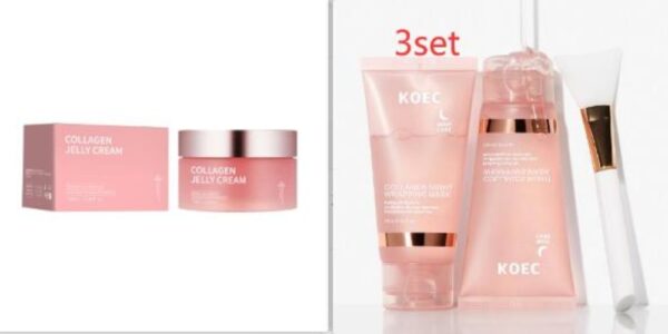 Collagen Jelly Face Cream Nicotinamide Gel Moisturizing And Brightening Facial Mask Anti-aging Shrinks Pores Jelly Cream Essence - Image 3