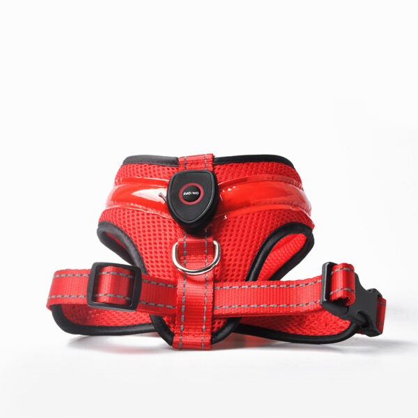 LED Luminous Dog Harness Led USB Charging Dog Chest Strap Vest Pet Safety Reflective Harness Pet Vest For Puppy Large Dog Pet Products - Image 8