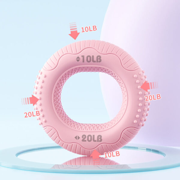Silicone Adjustable Hand Grip Arm Strength Exercise Gripping Ring Fitness Gym Finger Forearm Trainer Carpal Expander Hand Grip Strengthener Silicone Rings Fingers Forearms Exercises Grip Trainer - Image 9