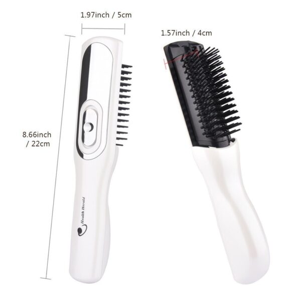 Electric Head Massage Comb Healthy Scalp Vibration Comb Portable Household Battery Massage Comb - Image 4