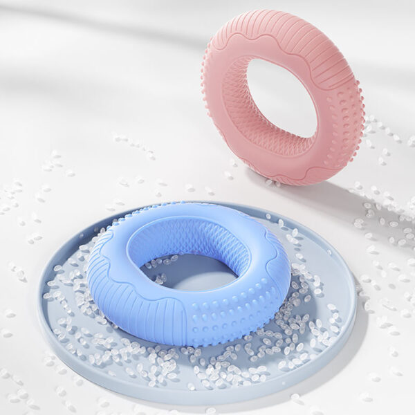 Silicone Adjustable Hand Grip Arm Strength Exercise Gripping Ring Fitness Gym Finger Forearm Trainer Carpal Expander Hand Grip Strengthener Silicone Rings Fingers Forearms Exercises Grip Trainer - Image 8