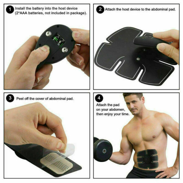 Electric Muscle Toner Machine ABS Toning Belt Simulation Fat Burner Belly Shaper - Image 8