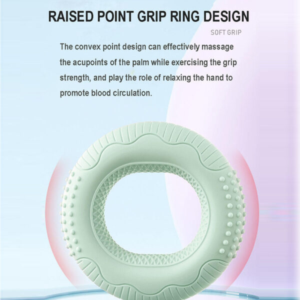 Silicone Adjustable Hand Grip Arm Strength Exercise Gripping Ring Fitness Gym Finger Forearm Trainer Carpal Expander Hand Grip Strengthener Silicone Rings Fingers Forearms Exercises Grip Trainer - Image 6