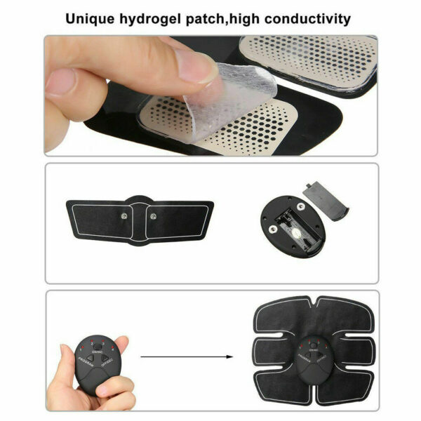 Electric Muscle Toner Machine ABS Toning Belt Simulation Fat Burner Belly Shaper - Image 4