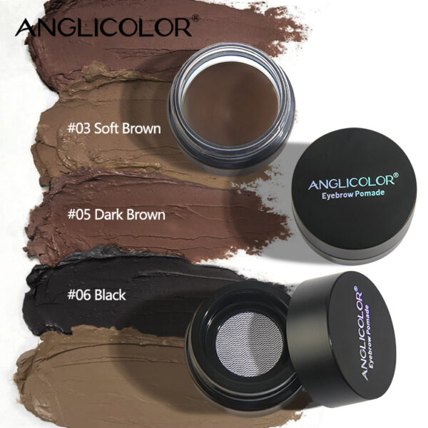 Waterproof And Sweatproof Eyebrow Pencil Long Lasting Eyebrow Cream Set With Brush And Card Wooden Eyebrow - Image 7