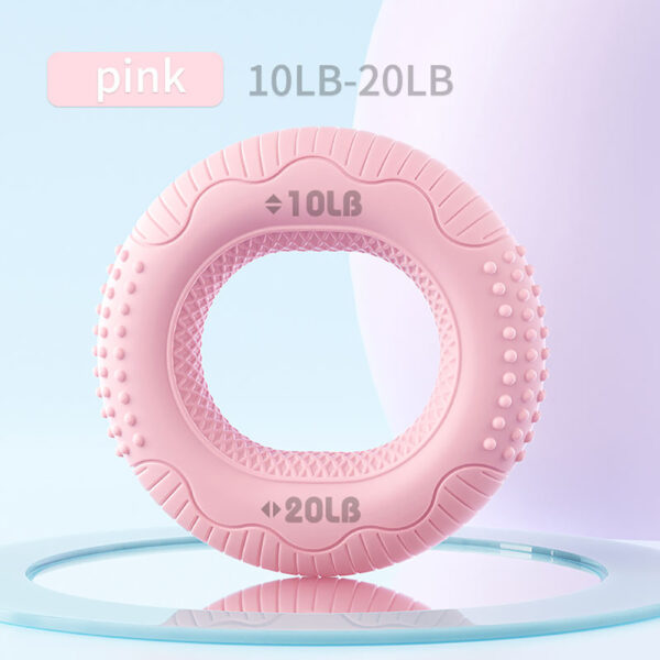 Silicone Adjustable Hand Grip Arm Strength Exercise Gripping Ring Fitness Gym Finger Forearm Trainer Carpal Expander Hand Grip Strengthener Silicone Rings Fingers Forearms Exercises Grip Trainer - Image 2