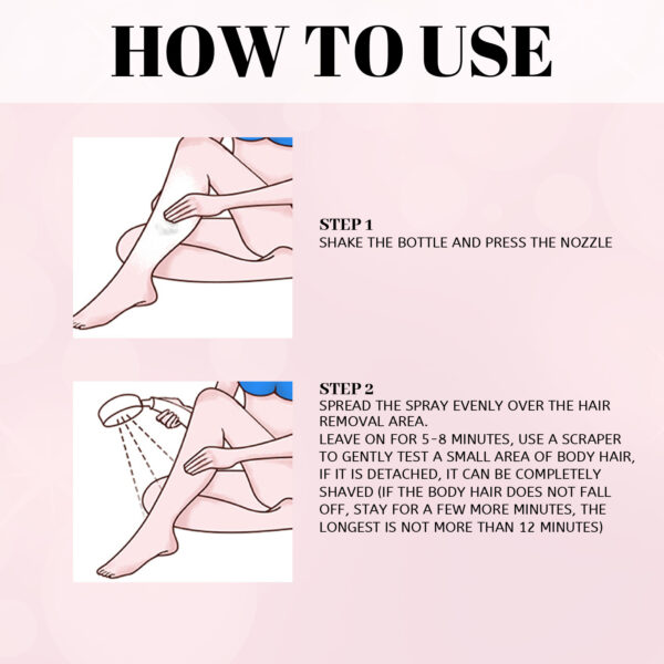 30ml 100ml Hair Removal Spray Depilatory Armpit Hair And Legs Hair Foam Mousse And Removal Is Gentle Hair Cream Spray Non-irritating - Image 4