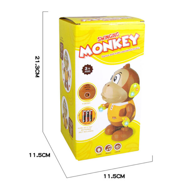 Electric Music Light Dancing Monkey Toy - Image 2