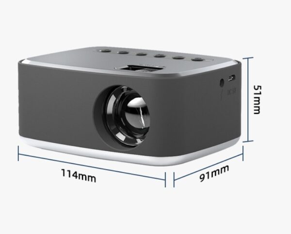 Mini Projector Led Home Theater Video Beamer Black - Image 4