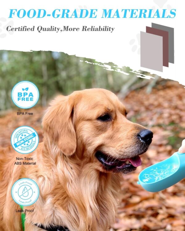 Ravel Puppy Water Bowl Dog Water Bottle With Food Container Portable Pet Dispenser Dog Stuff Accessories Items Puppy Essentials Necessities For Yorkie Chihuahua Cat Walking And Hiking - Image 5