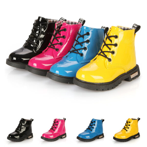 New Children's Martin Boots Korean Version Boys' Short Boots - Image 6