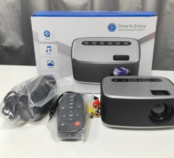 Mini Projector Led Home Theater Video Beamer Black - Image 5